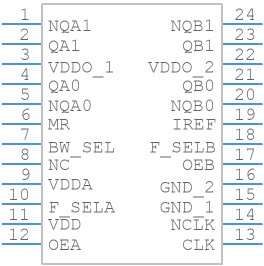 8741004AGLF - Renesas Electronics - PCB symbol