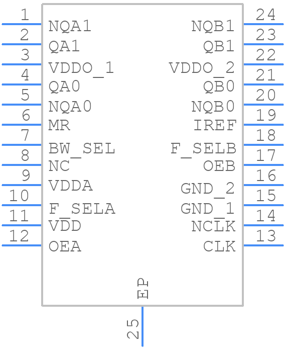 8741004BGILF - Renesas Electronics - PCB symbol