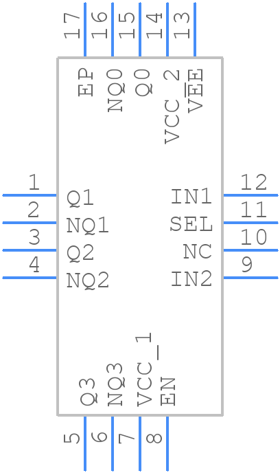 8S89834AKILF - Renesas Electronics - PCB symbol