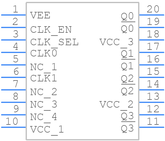 MC100ES6535EJ - Renesas Electronics - PCB symbol