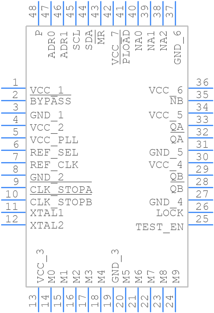 MPC92433AER2 - Renesas Electronics - PCB symbol