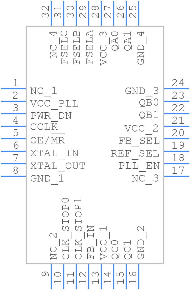 MPC9330ACR2 - Renesas Electronics - PCB symbol