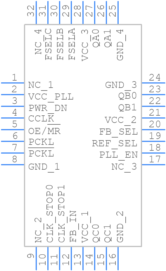 MPC9331AC - Renesas Electronics - PCB symbol