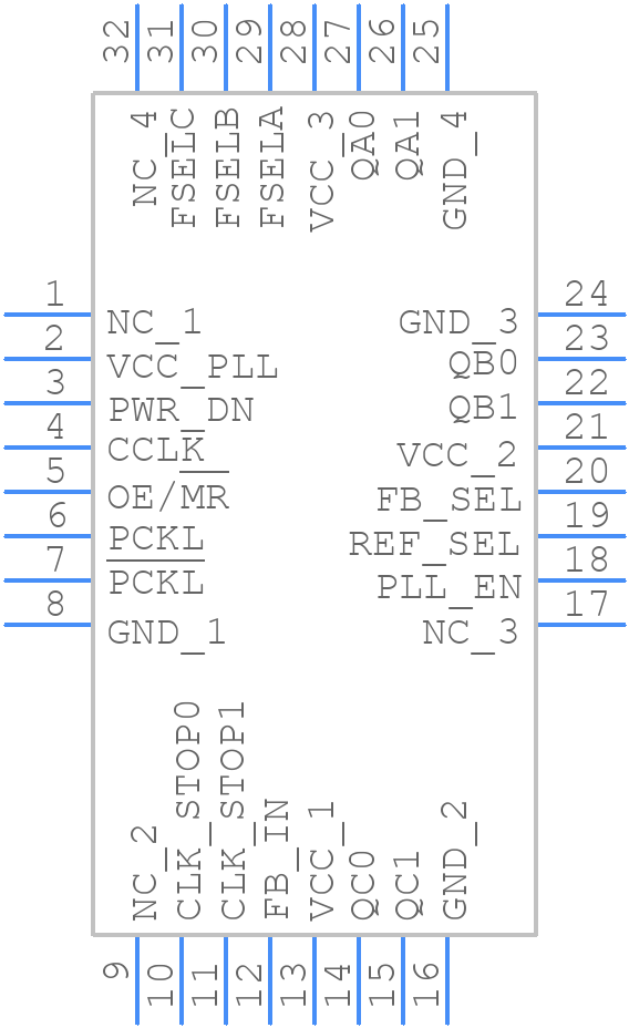 MPC9331ACR2 - Renesas Electronics - PCB symbol