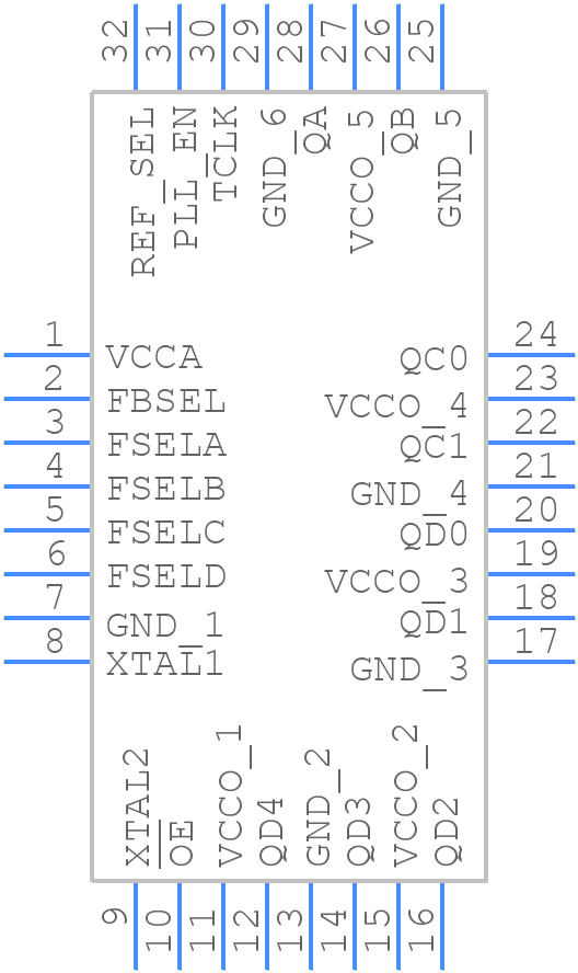 MPC9350AC - Renesas Electronics - PCB symbol