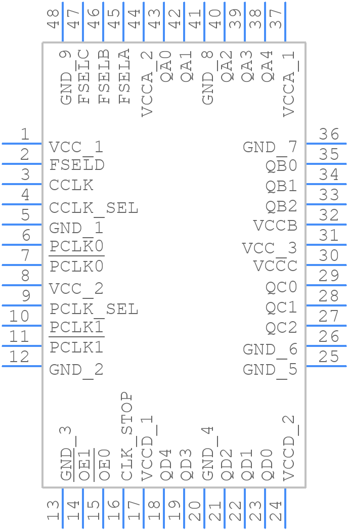 MPC9443AE - Renesas Electronics - PCB symbol