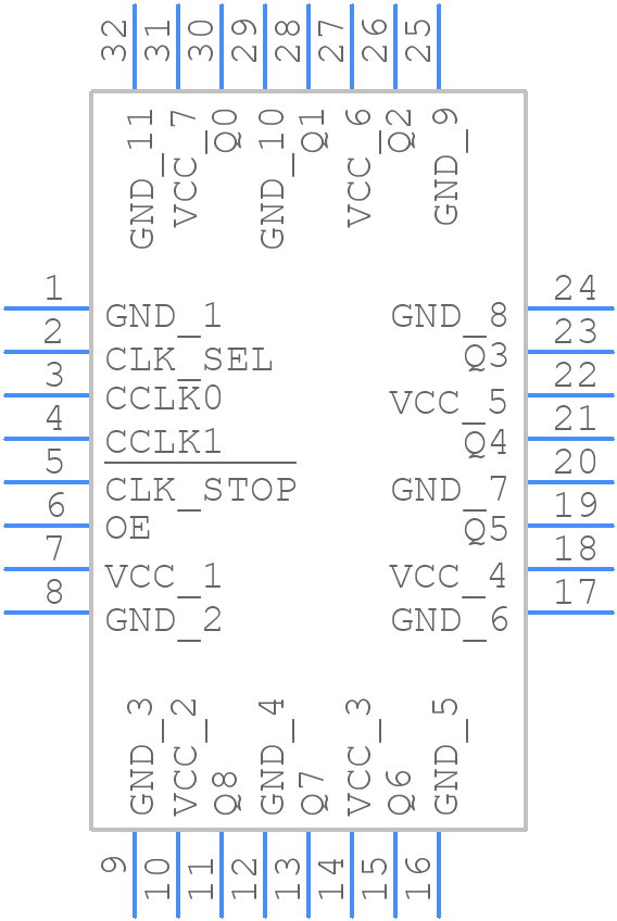 MPC9447ACR2 - Renesas Electronics - PCB symbol