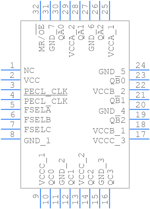 MPC9456AC - Renesas Electronics - PCB symbol