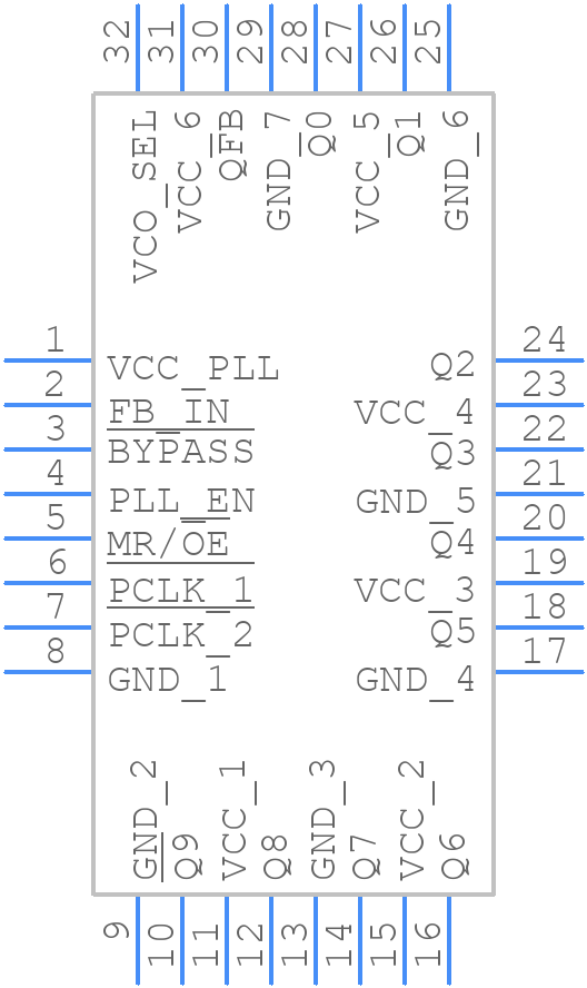 MPC9658AC - Renesas Electronics - PCB symbol