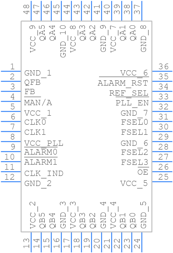 MPC9893AER2 - Renesas Electronics - PCB symbol