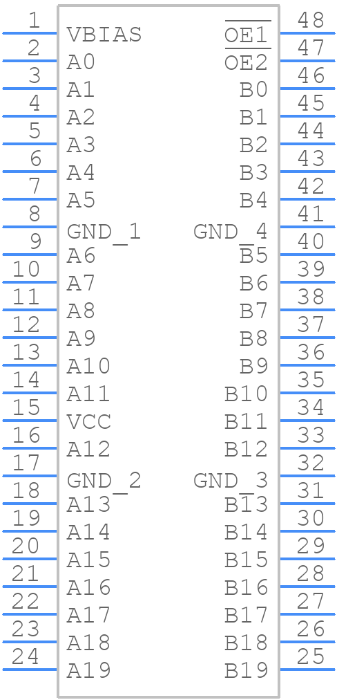 QS3VH16800PAG - Renesas Electronics - PCB symbol