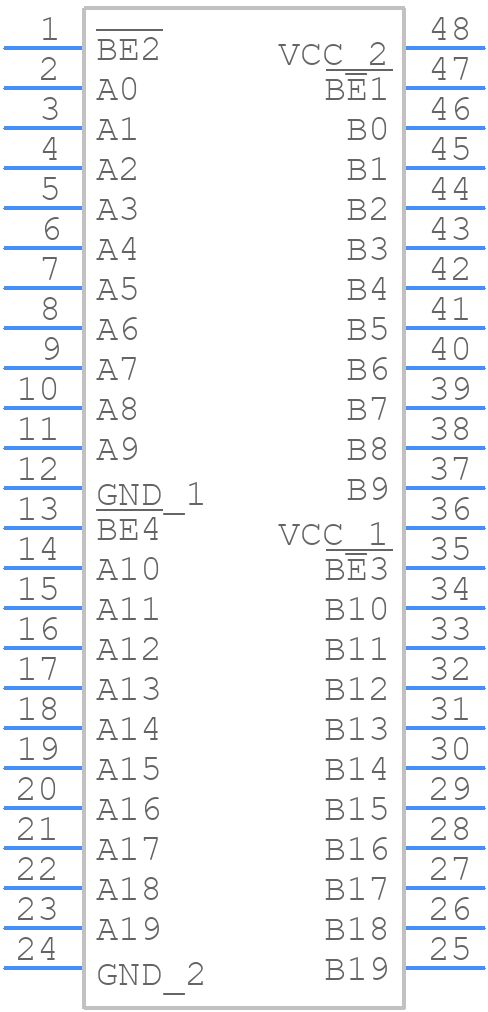 QS3VH16862PAG - Renesas Electronics - PCB symbol