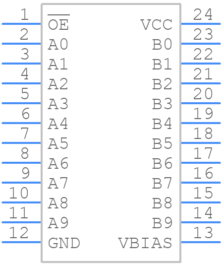 QS3VH800QG - Renesas Electronics - PCB symbol