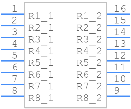 CAT16-222J8LF - Bourns - PCB symbol