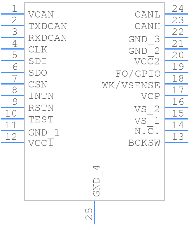 TLE9471ESXUMA1 - Infineon - PCB symbol