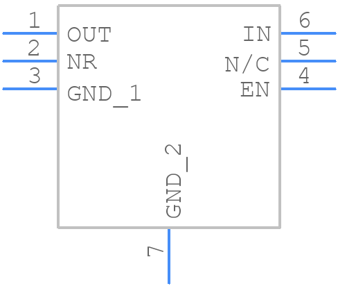 TPS799195DRVRG4 - Texas Instruments - PCB symbol