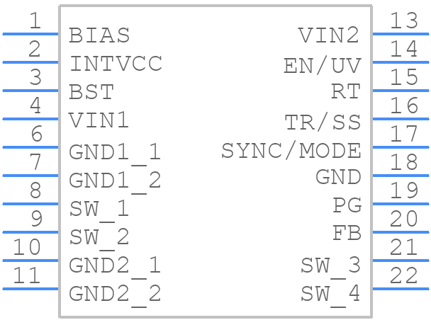 LT8614EUDC#TRPBF - Analog Devices - PCB symbol