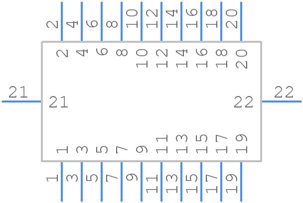 DF17B(3.0)-20DS-0.5V(57) - Hirose - PCB symbol