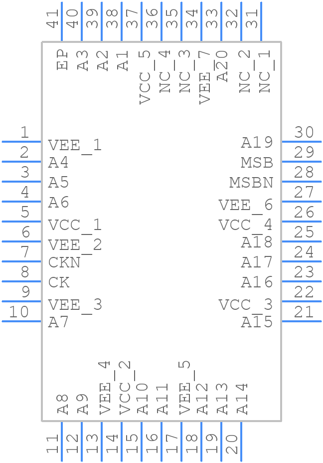 MX1DS10P - Microsemi Corporation - PCB symbol
