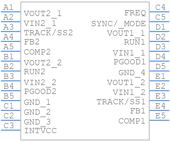 LTM4622IY - Analog Devices - PCB symbol
