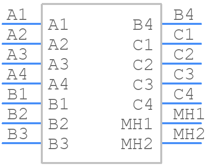 1-1827581-4 - TE Connectivity - PCB symbol