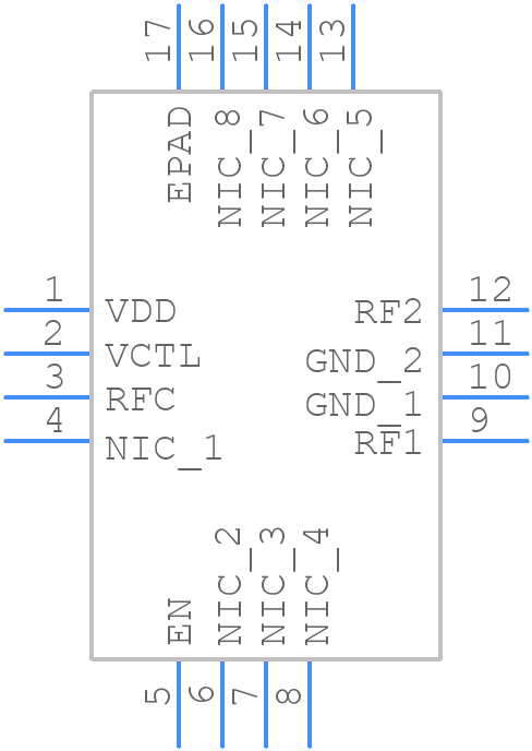 HMC8038WLP4CETR - Analog Devices - PCB symbol