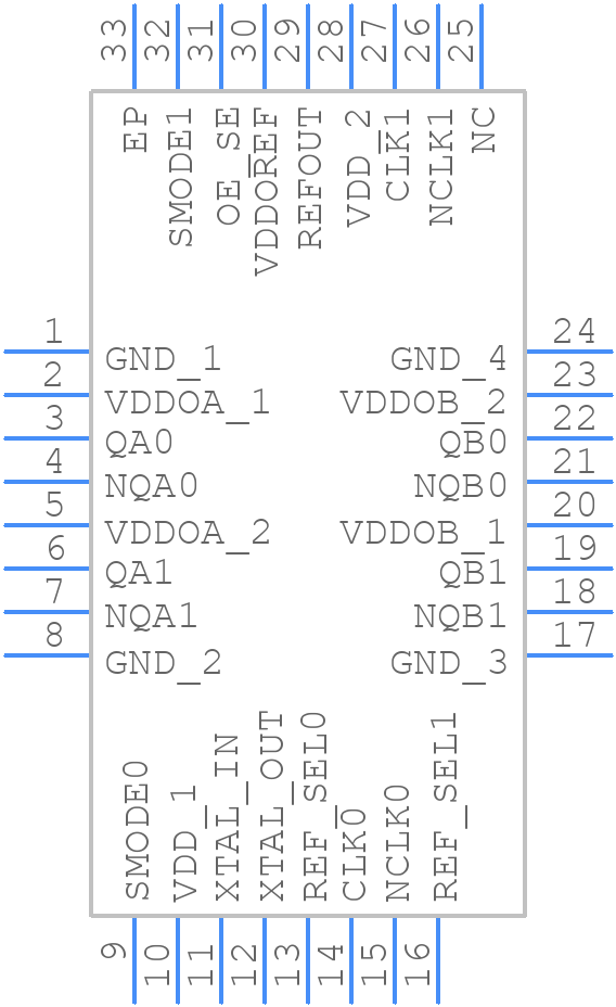 8T39204NLGI - Renesas Electronics - PCB symbol