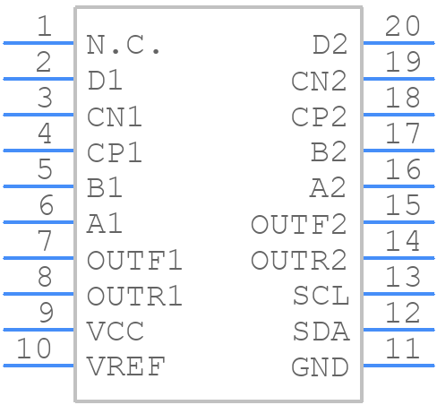 BD37503FV-E2 - ROHM Semiconductor - PCB symbol