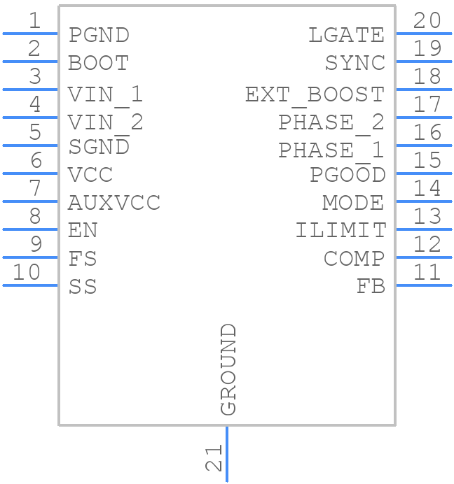 ISL78200AVEZ - Renesas Electronics - PCB symbol