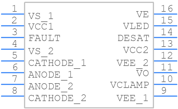 PS9402-AX - Renesas Electronics - PCB symbol