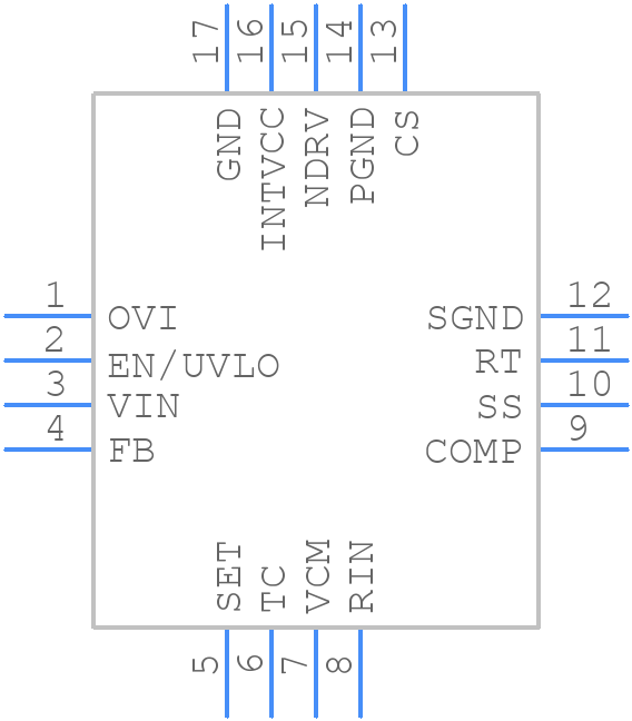 MAX17690ATE+T - Analog Devices - PCB symbol