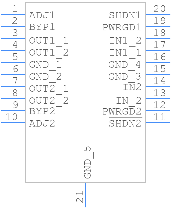 LT3030EFE#TRPBF - Analog Devices - PCB symbol