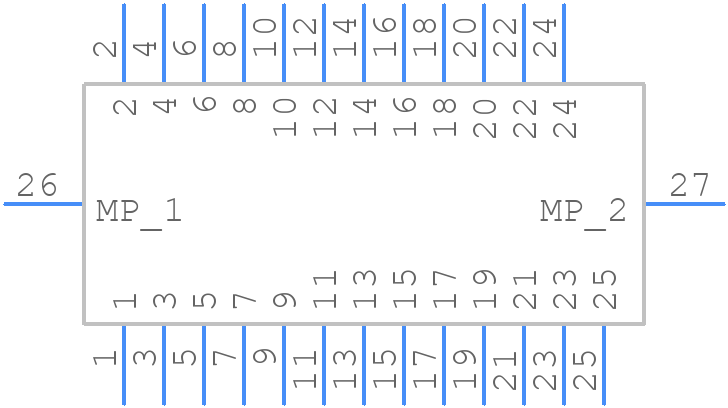 FH26W-25S-0.3SHW(60) - Hirose - PCB symbol