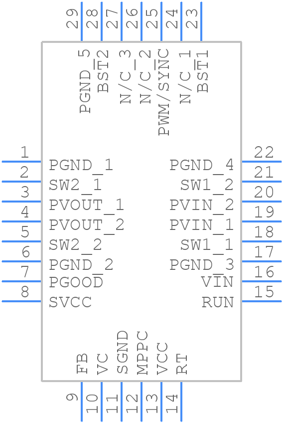 LTC3119EUFD#PBF - Analog Devices - PCB symbol