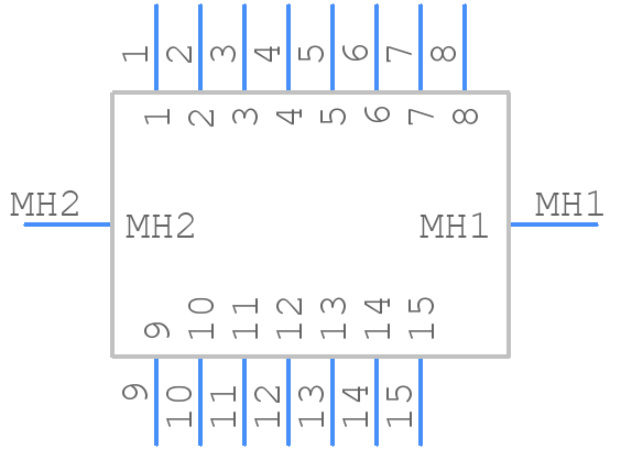 1218408-2 - TE Connectivity - PCB symbol