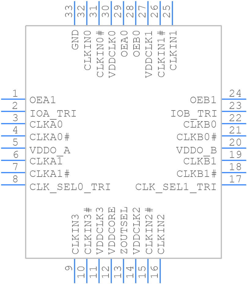 9DML4493ANLGI - Renesas Electronics - PCB symbol