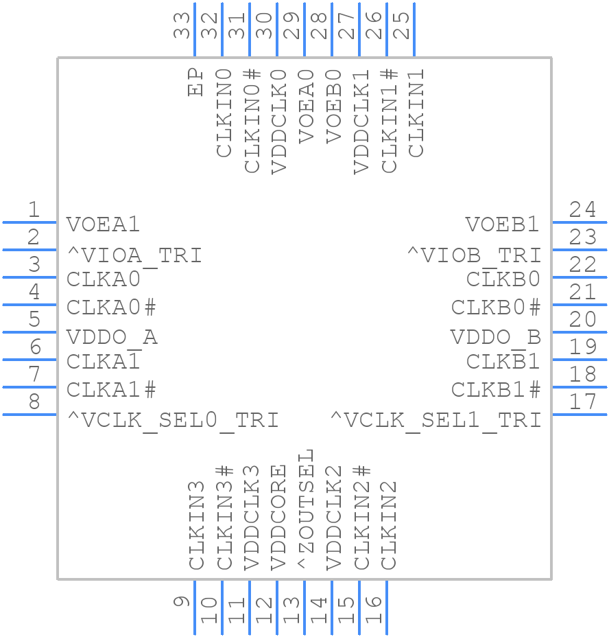9DML4493ANLGI8 - Renesas Electronics - PCB symbol