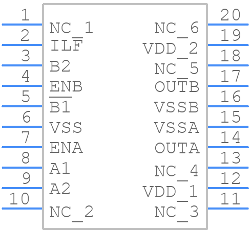 HIP4020IBZT - Renesas Electronics - PCB symbol