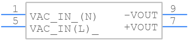 RAC05-24SK/277 - RECOM Power - PCB symbol