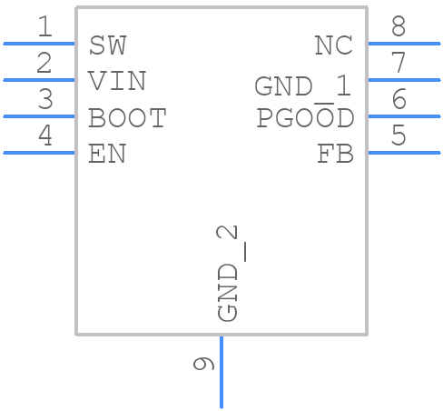 RT7250BZSP - RICHTEK - PCB symbol