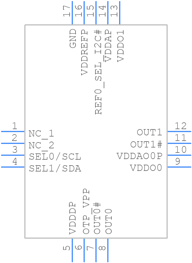 9FGV1008CQ501LTGI - Renesas Electronics - PCB symbol