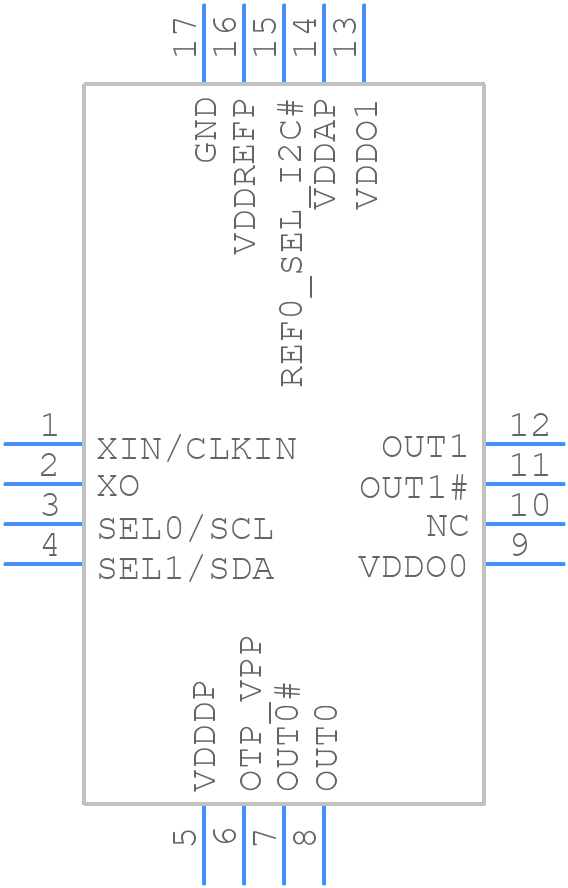 9FGV1005C012LTGI8 - Renesas Electronics - PCB symbol