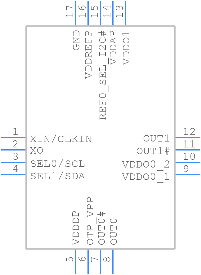 9FGV1006C001LTGI - Renesas Electronics - PCB symbol