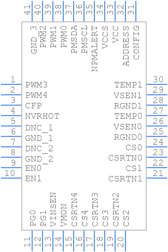 ISL68222IRAZ - Renesas Electronics - PCB symbol