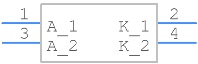 L-7104MD/2ID - Kingbright - PCB symbol