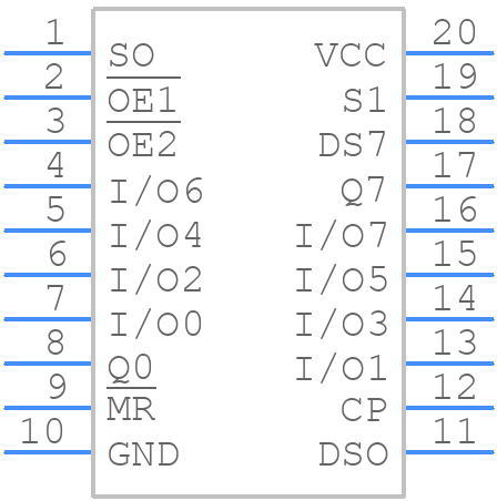 CD74ACT299M96 - Texas Instruments - PCB symbol
