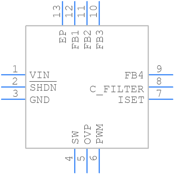 ADD5205ACPZ-RL - Analog Devices - PCB symbol