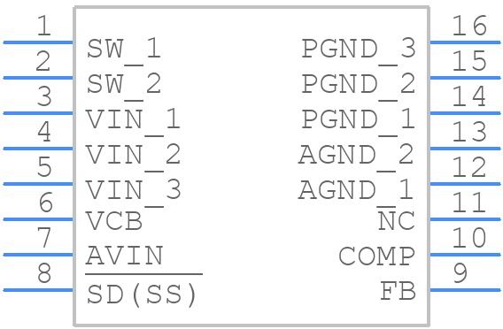 LM2651MTCX-3.3 - Texas Instruments - PCB symbol