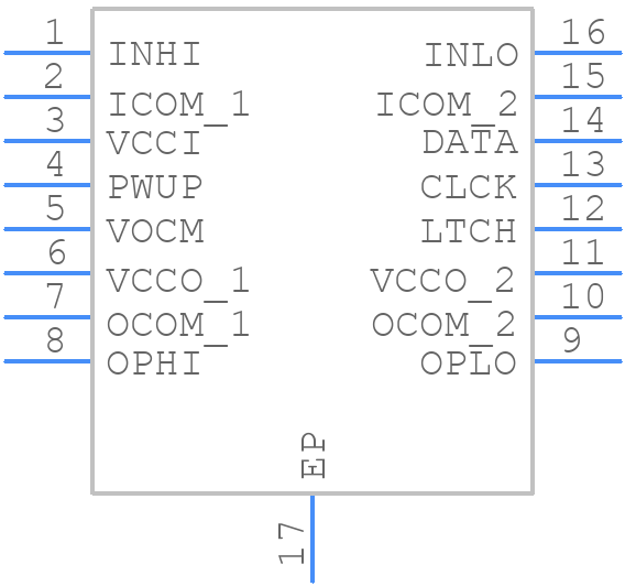 AD8370AREZ-RL7 - Analog Devices - PCB symbol