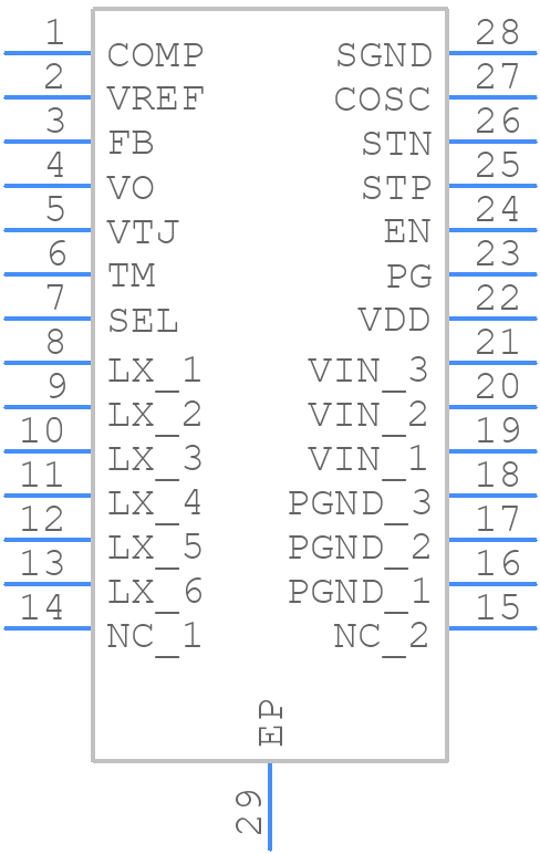 EL7554IREZ - Renesas Electronics - PCB symbol